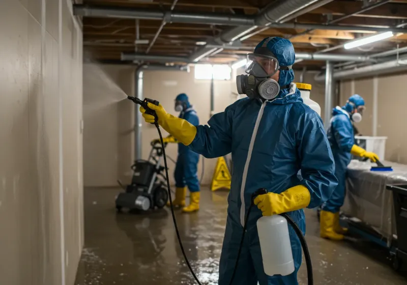 Basement Sanitization and Antimicrobial Treatment process in Beechwood, MS